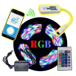 FITA LED RGB_12V_APP_WIFI CONTROLE (5050 S/FONTE)
