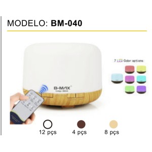 DIFUSOR_AROMA ELETRICO_500ML C/CONTROLE (BM040)