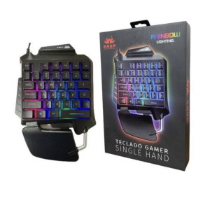 TECLADO_SINGLEHAND SEMI_MECANICO LED&RGB (LEY2083/KPTE128/TM006)