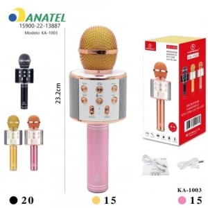 MICROFONE KARAOKE BLUETOOTH_LED (BM241/KA1003)
