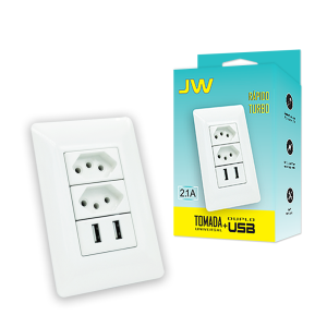TOMADA PAREDE_S/INTERUPTOR 2.4A_2USB (CRTTU12)