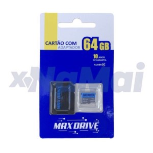 MAXDRIVE MICROSD 64GB_C/ADAP (MAXSD64)