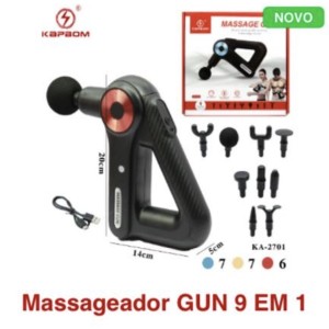 PISTOLA MASSAGEADOR_MUSCULAR 9EM1_RECARREGAVEL (KA2701/BMF1021)