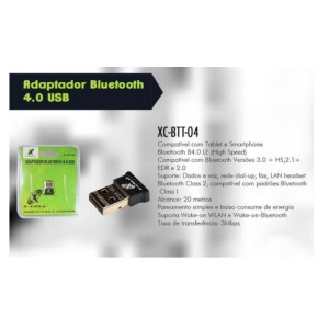 ADAPTADOR BLUETOOTH V4.0_USBTABLET&PC (XCBTT04)