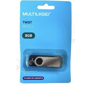 MULTILASER PENDRIVE 8GB_TWIST (PD587)