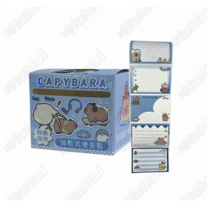 CAIXA_ANOTACOES CAPIVARA 48xADESIVO_6.3CMx4.5CM