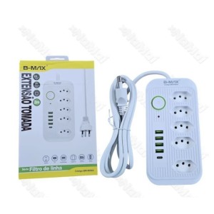 FILTRO_LINHA 5xTOMADA&4USB&1USBC 2M (BM8696A)
