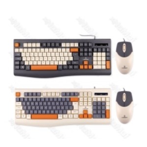 KIT_C/FIO MOUSE&TECLADO TRICOLOR (LEY2273)