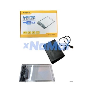CASE_TRANSPARENTE_HD SATA_2.5&USB3.0 C/CASE (BM757/BM758)